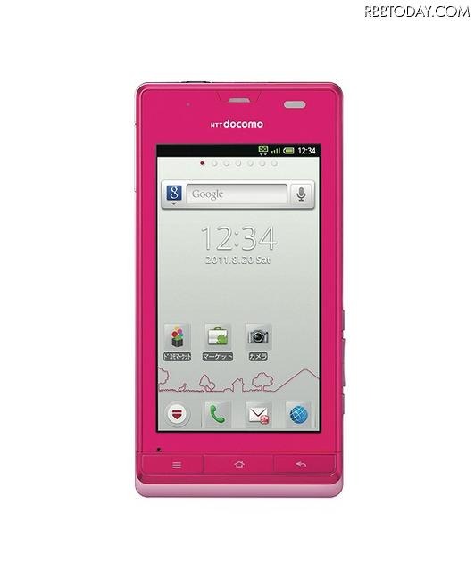 「AQUOS PHONE f SH-13C」「Pink」