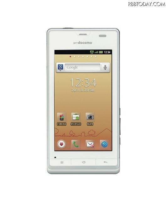 「AQUOS PHONE f SH-13C」「White」