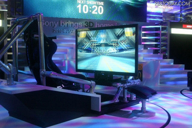 CEATEC JAPAN 2009での3Dテレビ展示の様子