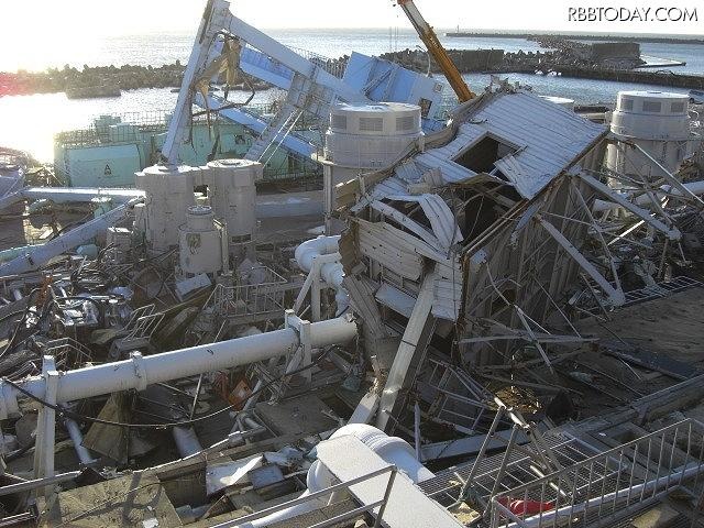 海水ポンプエリアの状況(3月17日撮影)