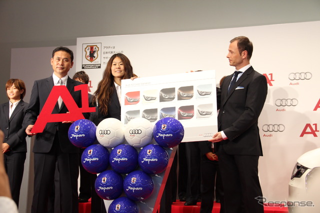 なでしこジャパン、アウディ A1 の“似アウ”オーナーに