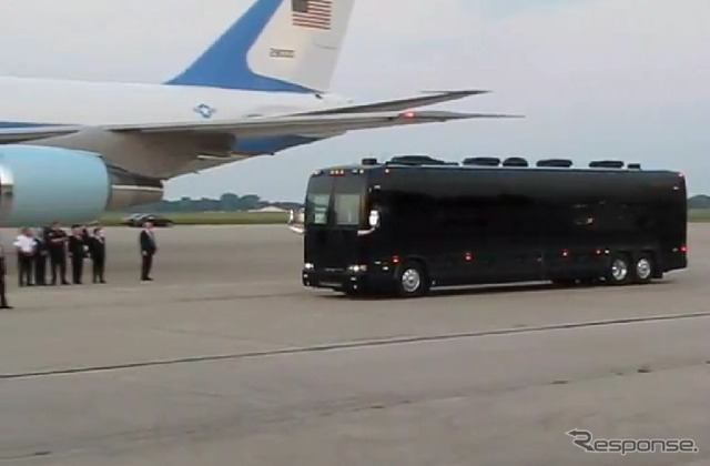 米オバマ大統領が公用車として導入した巨大なバス