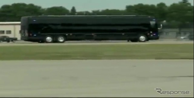 米オバマ大統領が公用車として導入した巨大なバス