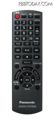 付属のリモコン