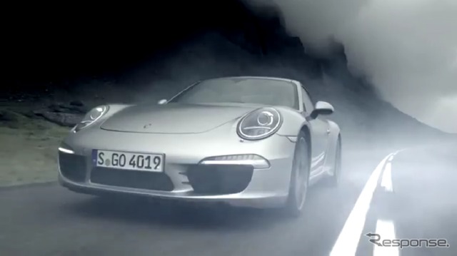 新型ポルシェ911のプロモーション映像（動画キャプチャー）