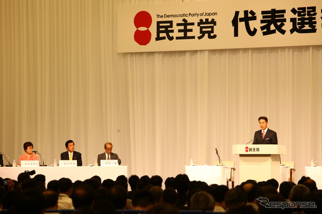 民主党代表選討論会始まる(28日・都内)