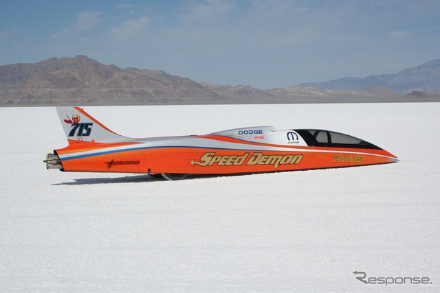 最高速687km/hを記録したスピードデーモンチーム