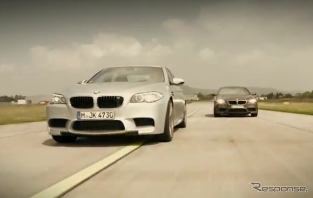 新型BMW M5のパフォーマンスを体験した6名の映像（動画キャプチャー）
