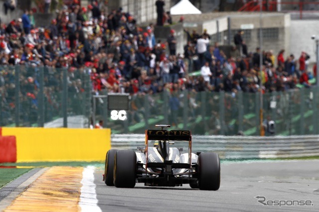 セナ（ロータス・ルノー、F1ベルギーGP）