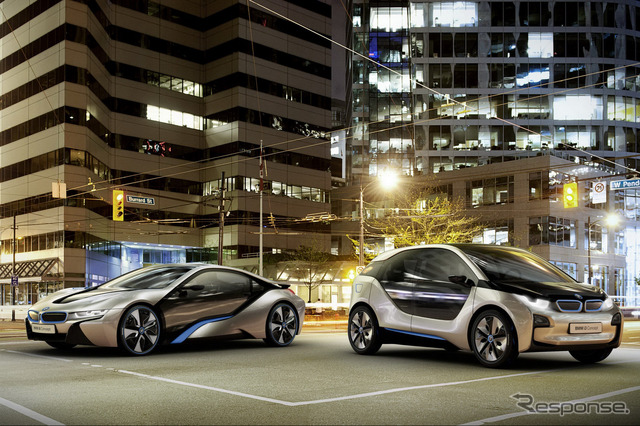 7月末に初公開されたコンセプトカーのi8とi3