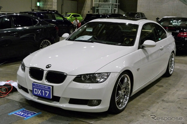 ディーラーデモカー部門「カロッツェリアxシステムクラス」で1位入賞となったガレージ・ショウエイのBMW320