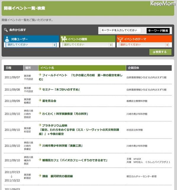 開催イベント