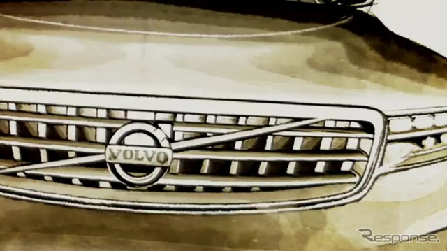 ボルボの新コンセプトカーのイメージスケッチ(動画キャプチャー)