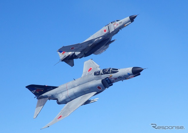 航空自衛隊百里基地 F-4EJ改戦闘機 歓迎フライト