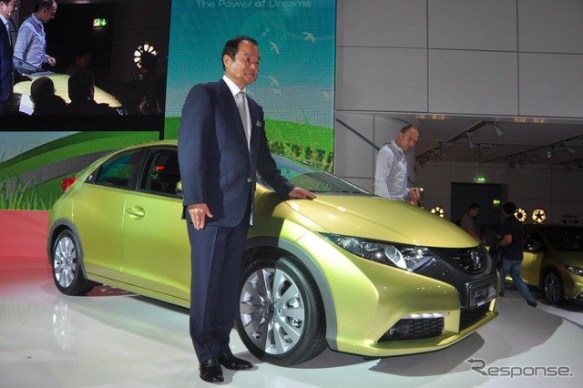 【フランクフルトモーターショー11】ホンダ、欧州戦略車の新型 シビック を発表