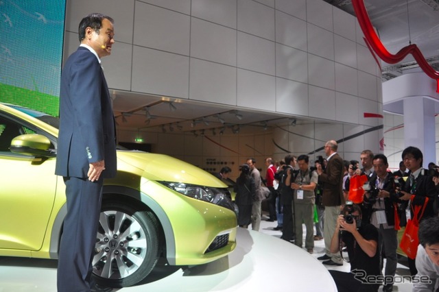 【フランクフルトモーターショー11】ホンダ、欧州戦略車の新型 シビック を発表