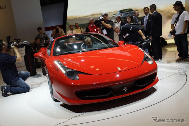 フェラーリ458スパイダー（フランクフルトモーターショー11）