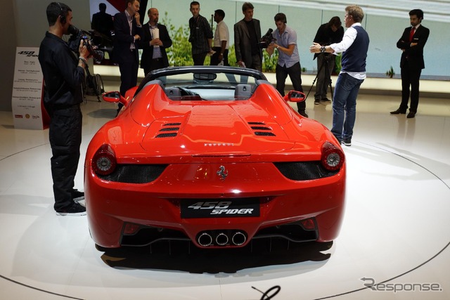 フェラーリ458スパイダー（フランクフルトモーターショー11）