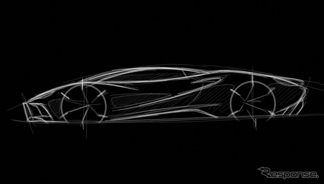 英国エタニティモータースの新型スーパーカーのティーザースケッチ