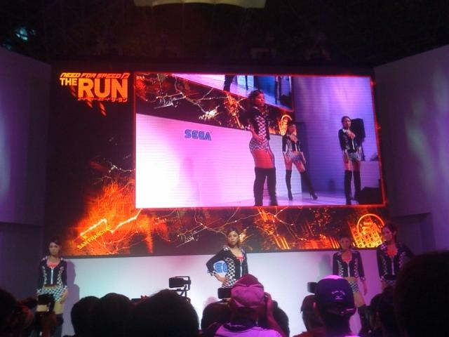 【TGS 2011】川村ゆきえさんが『ニード・フォー・スピード ザ・ラン』のレースに参加