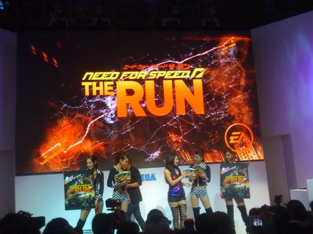【TGS 2011】川村ゆきえさんが『ニード・フォー・スピード ザ・ラン』のレースに参加