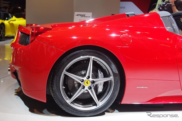 【フランクフルトモーターショー11】フェラーリ 458スパイダー 詳細画像…自信あり