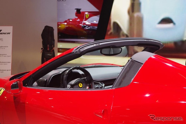 【フランクフルトモーターショー11】フェラーリ 458スパイダー 詳細画像…自信あり
