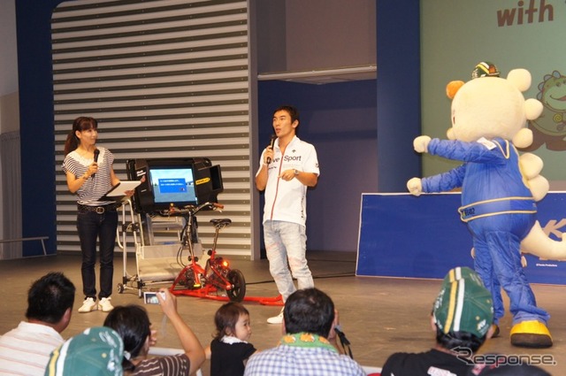 最後のインディジャパンを終えた佐藤琢磨選手、ツインリンクもてぎでファンとの交流イベントに参加した