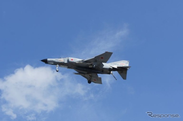 【INDYCAR インディジャパン】F-4EJ改戦闘機の歓迎フライト