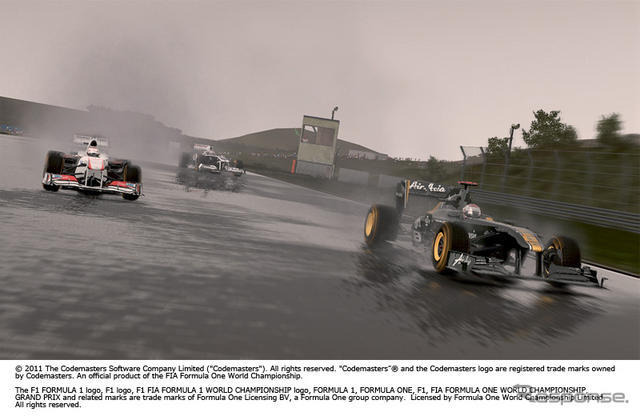 PS3/Xbox 360『F1 2011』。写真は開発中のもの