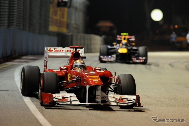 アロンソ（フェラーリ、F1シンガポールGP）