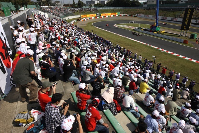 小林可夢偉応援席（F1日本GP予選）