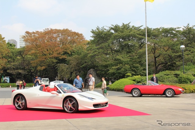 フェラーリ 458スパイダー 日本発表