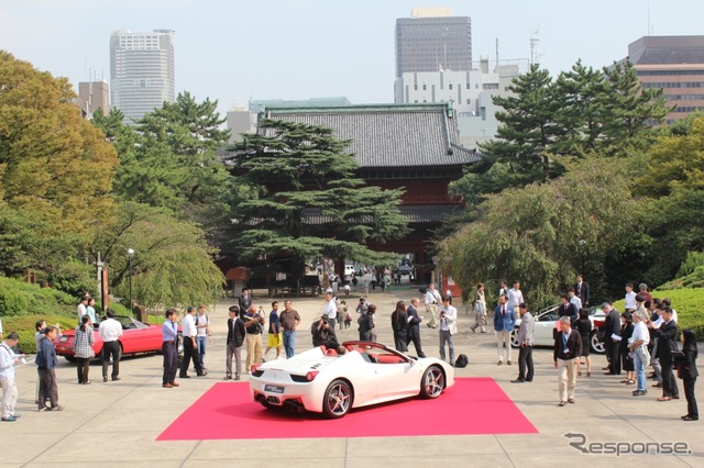 フェラーリ 458スパイダー 日本発表