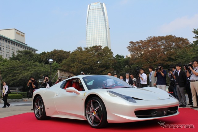 フェラーリ 458スパイダー 日本発表