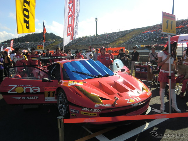 GT300王座に手が届かなかった#11フェラーリ。