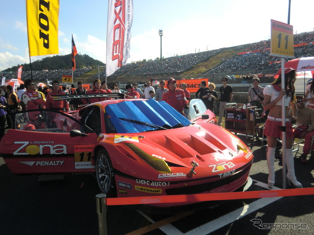 GT300王座に手が届かなかった＃11フェラーリ。