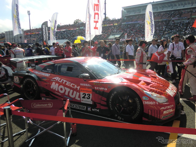 5番グリッドスタートの#23 GT-R。優勝するも、タイトル獲得はならず。