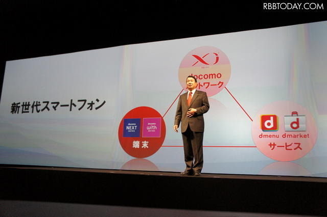 【フォトレポート】スマホ14機種登場、ドコモ2011-12冬春モデル発表会