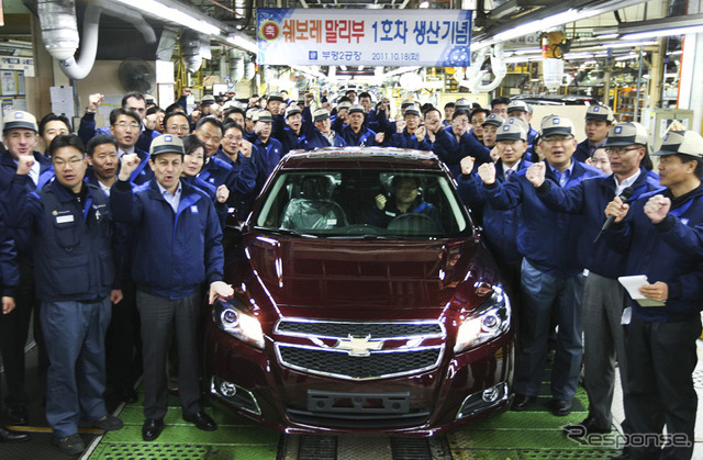 韓国での生産が始まった新型シボレー マリブ