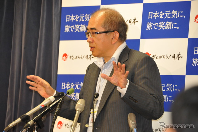 溝畑宏観光庁長官(21日・国交省)