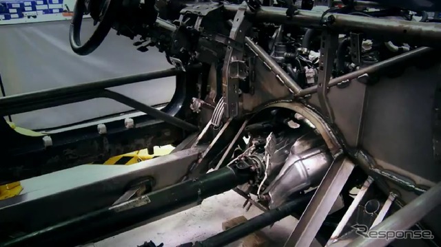 日産ジューク-Rの開発光景(動画キャプチャー)