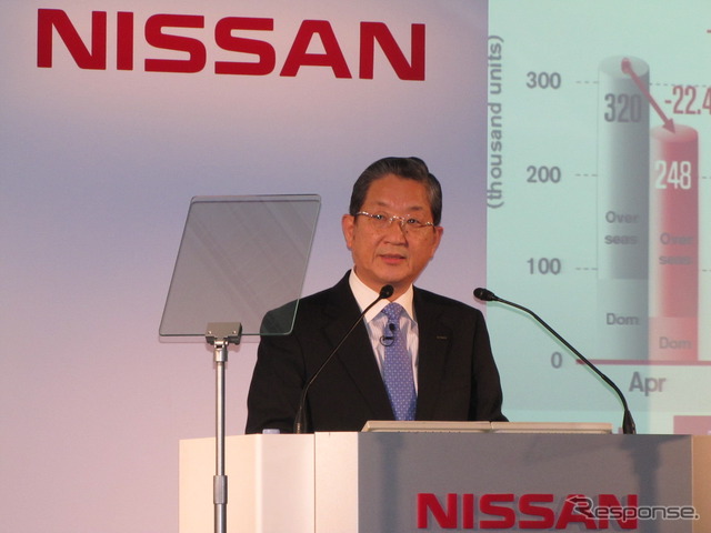 日産志賀COO、営業利益7.5%減でも「評価できる数字」