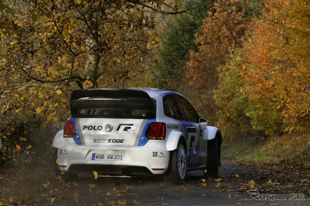 フォルクスワーゲンが2013年シーズンのWRC(世界ラリー選手権)に投入するポロR WRCの初テスト