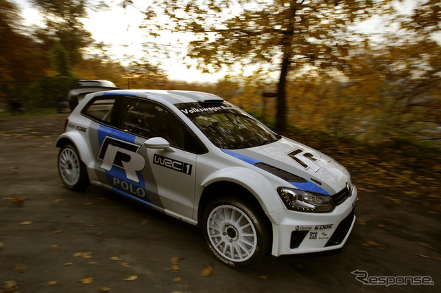 フォルクスワーゲンが2013年シーズンのWRC(世界ラリー選手権)に投入するポロR WRCの初テスト