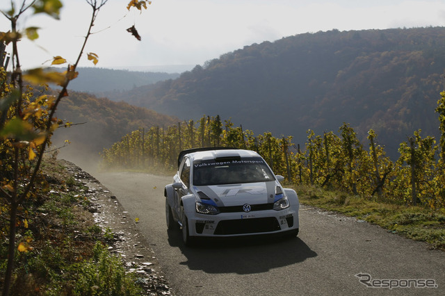 フォルクスワーゲンが2013年シーズンのWRC(世界ラリー選手権)に投入するポロR WRCの初テスト