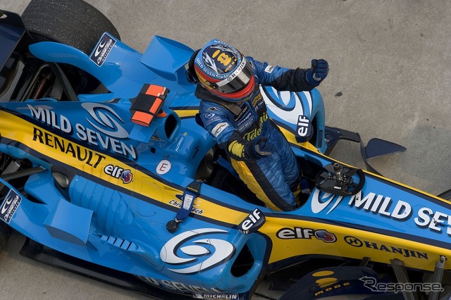 2005年、フェルナンド・アロンソのF1マシーン