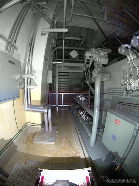 福島第一原子力発電所2号機原子炉建屋3階風景（10月20日撮影）
