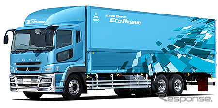 大型ハイブリッドトラック、ふそうスーパーグレート・エコ・ハイブリッド(東京モーターショー11参考出品)