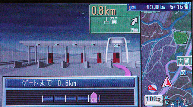 【ストラーダ DS100長期リポート その8】事前にわかって安心感は段違い「ETCレーン表示」